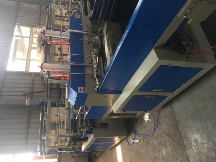 Double Layer Four Lines Automatic T-shirt Bag Making Machine