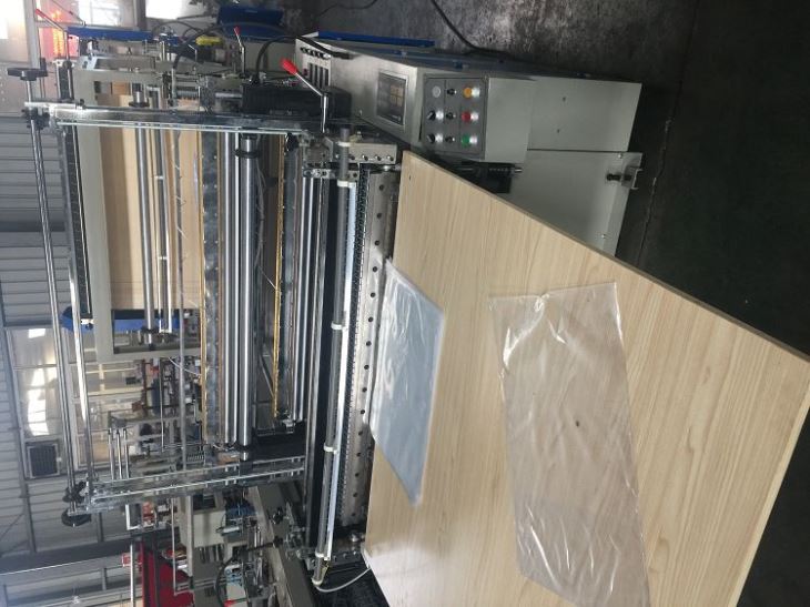Double Layer Four Lines Automatic T-shirt Bag Making Machine